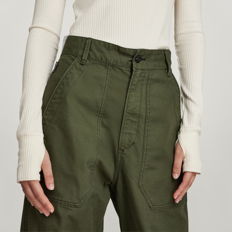 G-Star RAW® 3D Ultra High Fatigue Pants Green