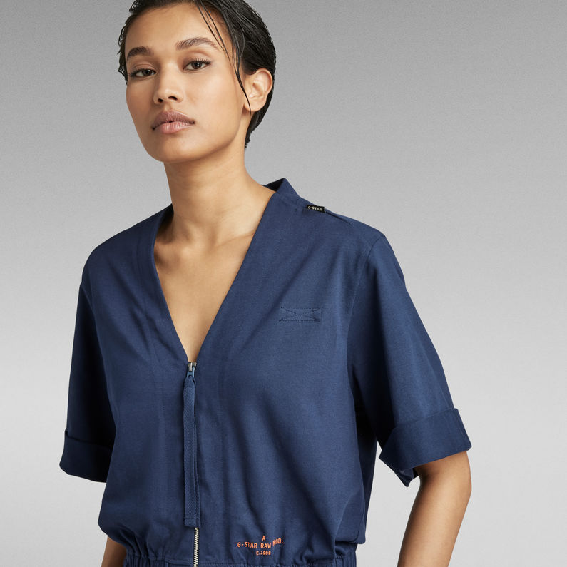 G-STAR® Blouse Jumpsuit Dunkelblau