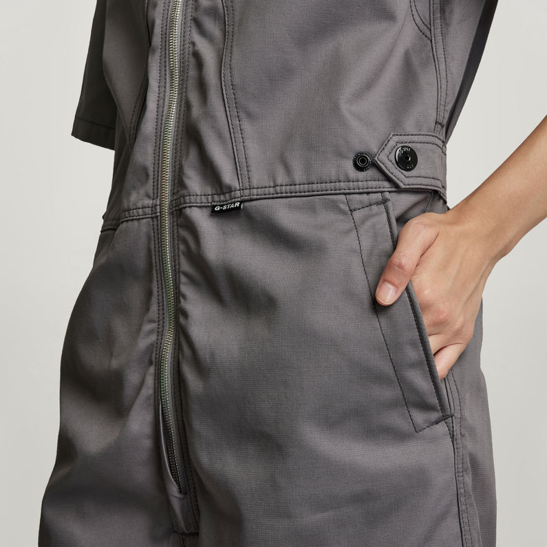 G-Star RAW® Multi Zip Playsuit Grey