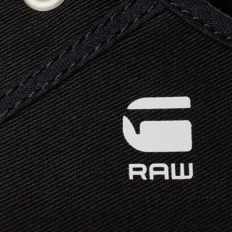 G-Star RAW® Noril Canvas Basic Sneakers Zwart fabric shot