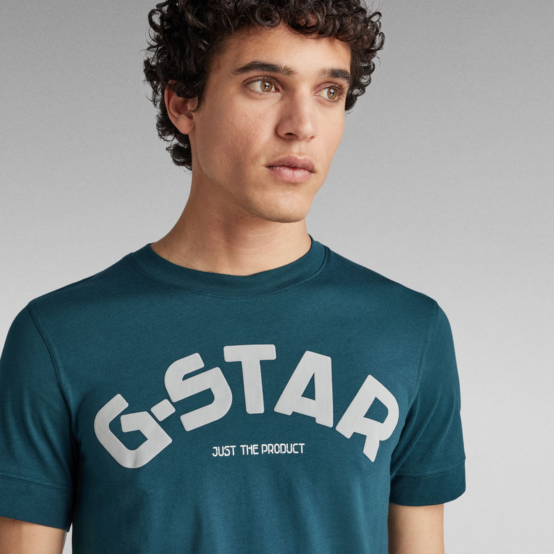 G-STAR® Puff Logo Slim T-Shirt Dark blue