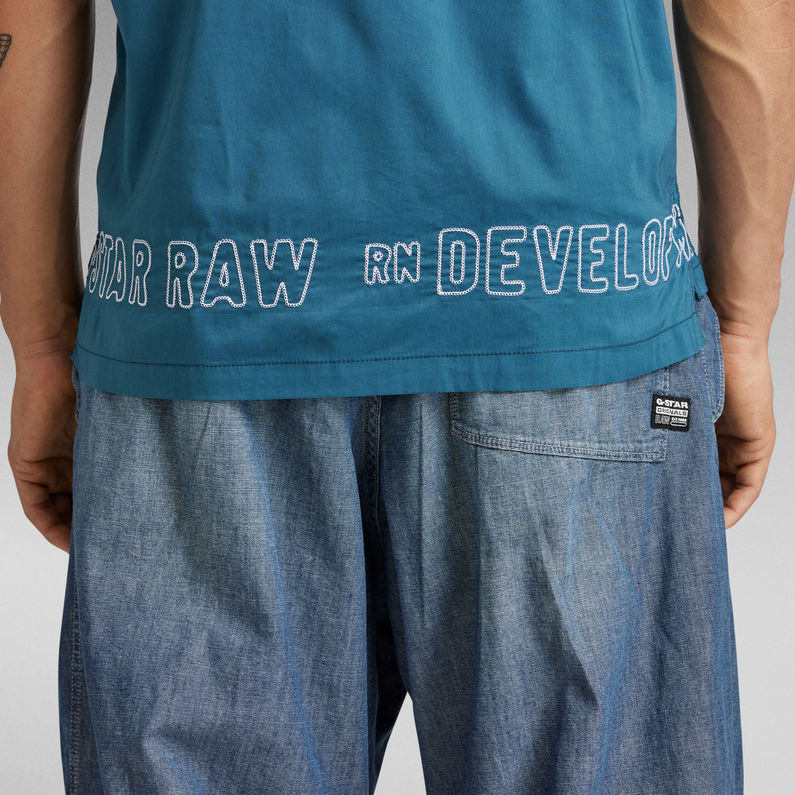 G-Star RAW® Hawaii Commando Shirt Midden blauw