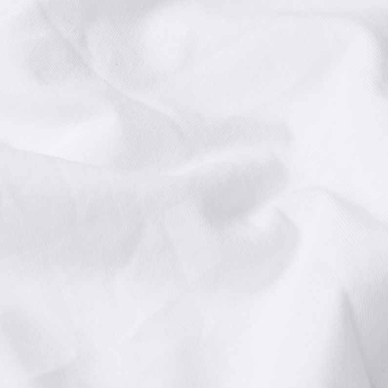 G-Star RAW® Camiseta Eyben Slim V-Neck Blanco