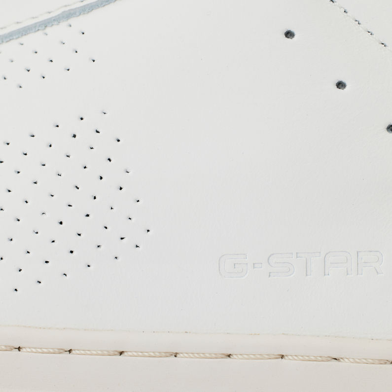 G-STAR® Loam II Leather Sneakers Weiß fabric shot