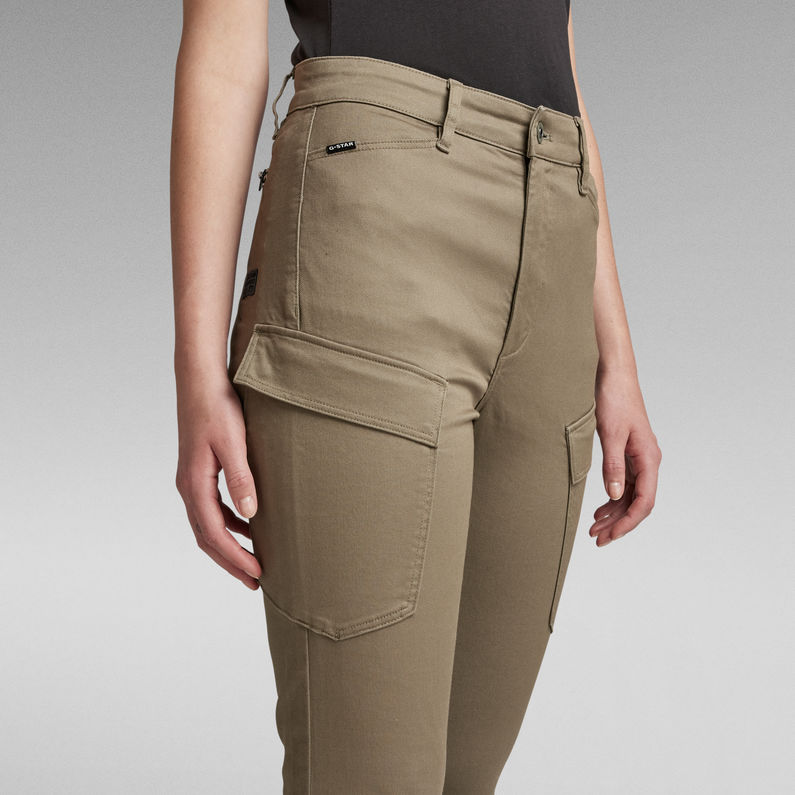 G-STAR® High G-Shape Skinny Cargo Broek Groen