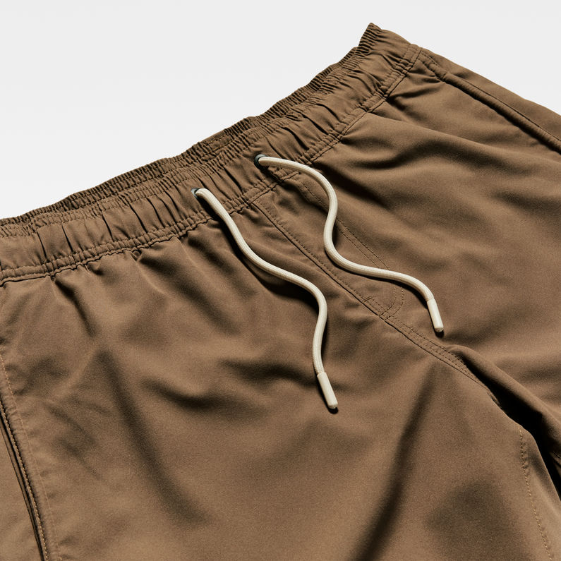 G-STAR® Dirik Solid Swim Shorts Brown detail shot