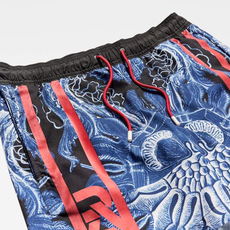G-STAR® Dirik Jellyfish Allover Badeshorts Mehrfarbig detail shot