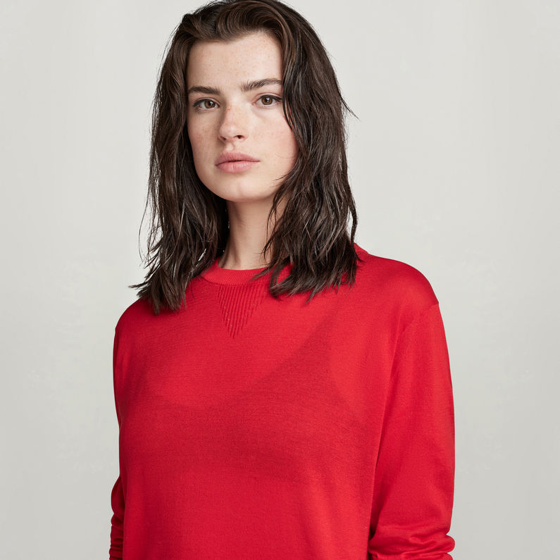 G-Star RAW® Pull Core Round Neck Knitted Rouge