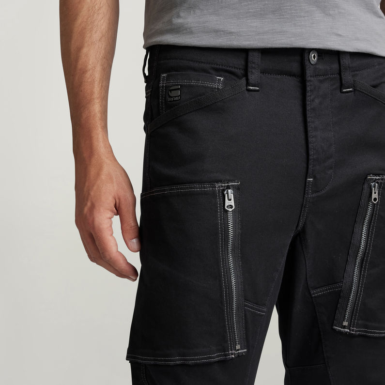 G-Star RAW® Zip Pocket 3D Skinny Cargo Pants Black