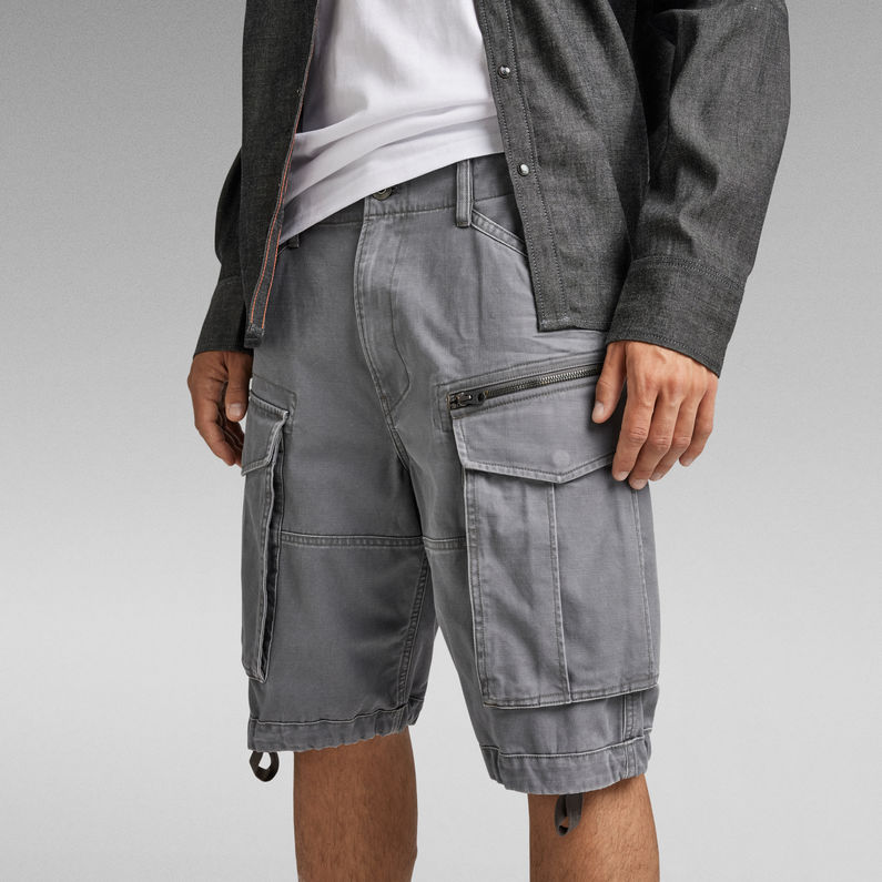 G-STAR® Korte Broek Rovic Zip Relaxed Grijs