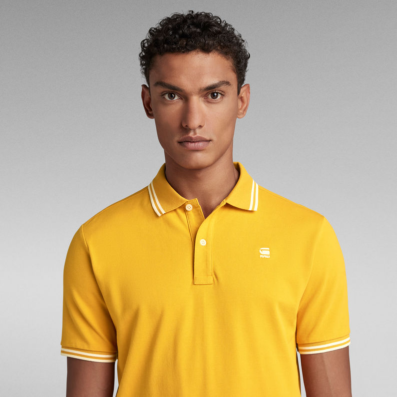 G-STAR® Dunda Slim Stripe Polo Yellow