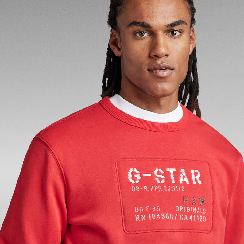 G-Star RAW® Originals Sweatshirt Rot