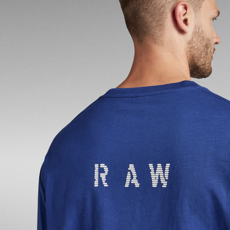 G-Star RAW® Back Graphic Boxy T-Shirt Mittelblau