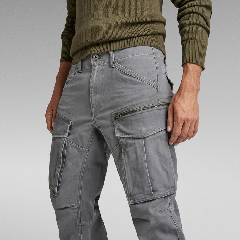 G-Star RAW® Pantalon Rovic Zip 3D Regular Tapered Gris