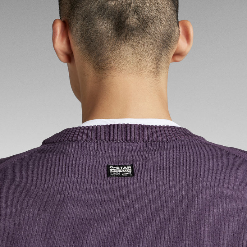 G-Star RAW® Premium Core Knitted Sweater Purple