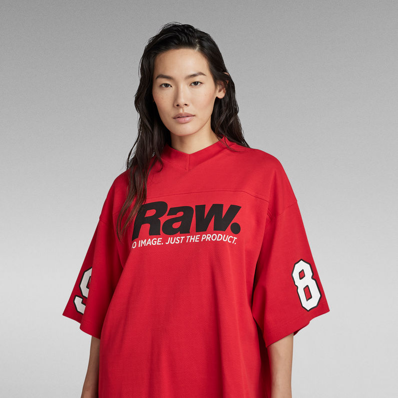 G-Star RAW® 5XL RAW. Tight Mock V-Neck T-Shirt Rot