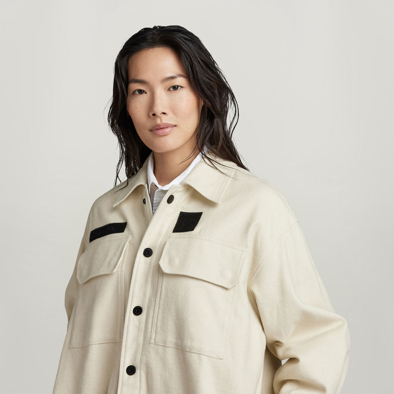 G-Star RAW® Oversized Overshirt Beige