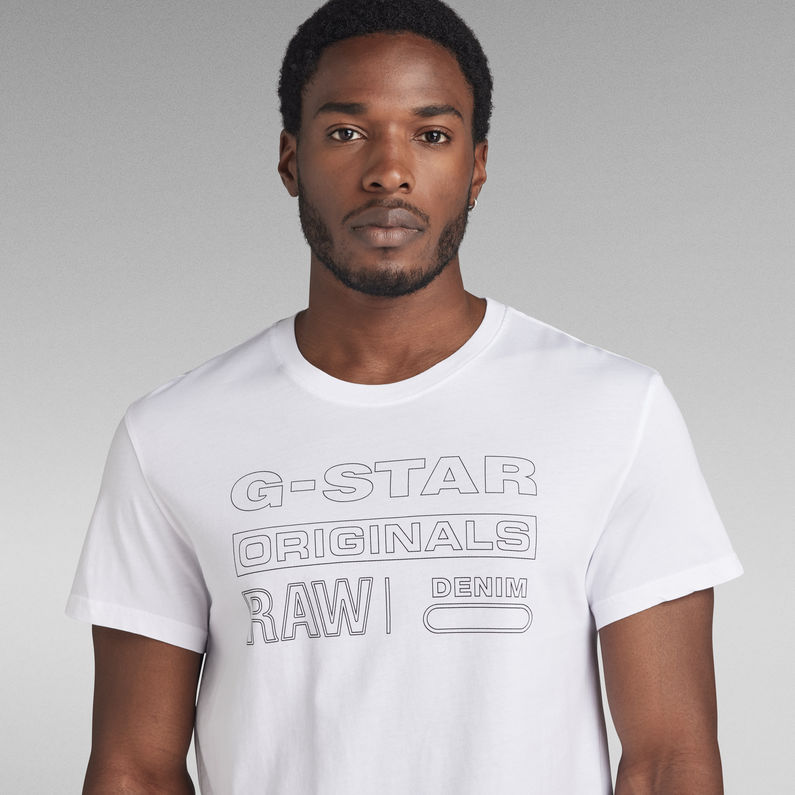 Originals T Shirt White G Star Raw® 8351