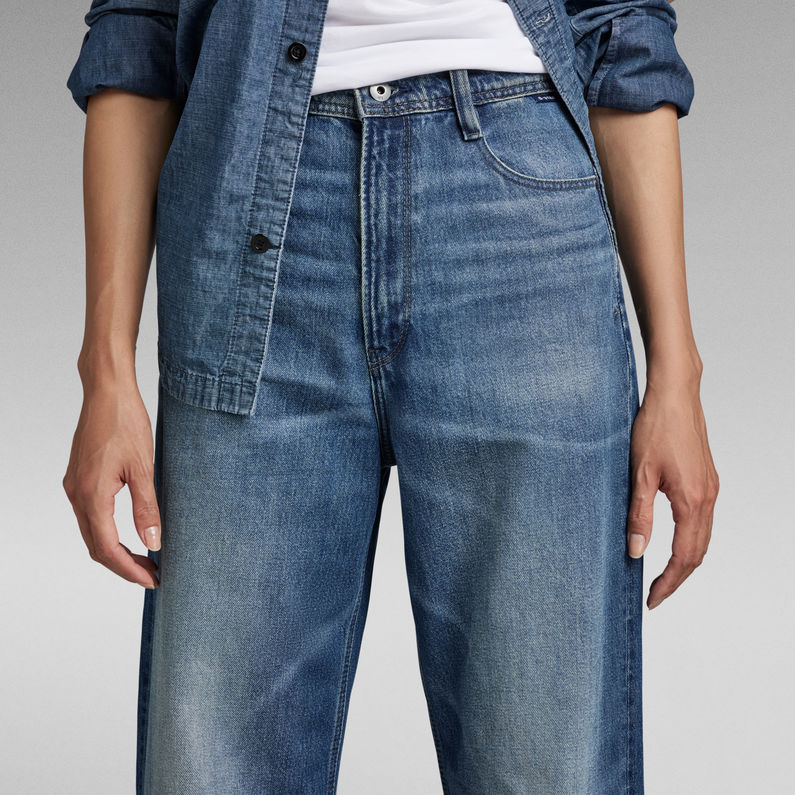 G-Star RAW® Stray Ultra High Straight Jeans Mittelblau