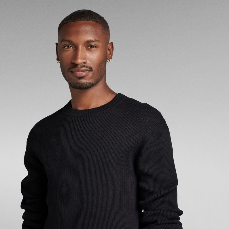 G-STAR® Swiss Army Woven Knitted Sweater Black