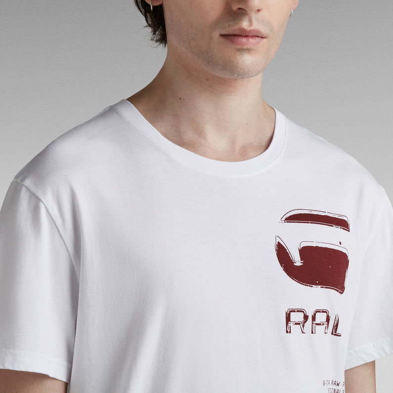 G-Star RAW® G RAW Typography T-Shirt Weiß