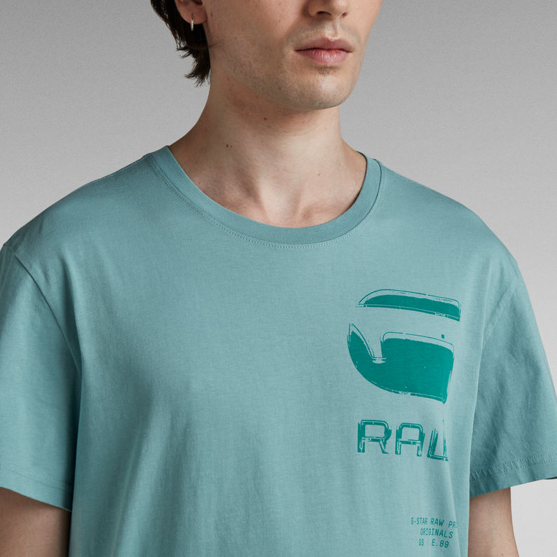 G-STAR® G RAW Typography T-Shirt Light blue