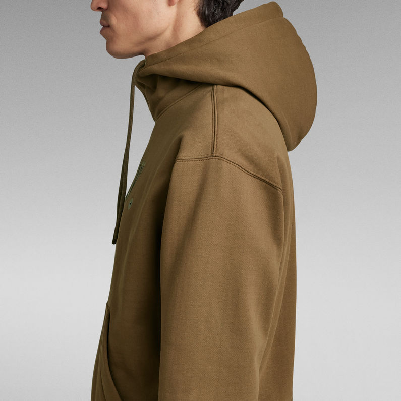 G-STAR® Vulcanic RAW Loose Hooded Sweater Brown