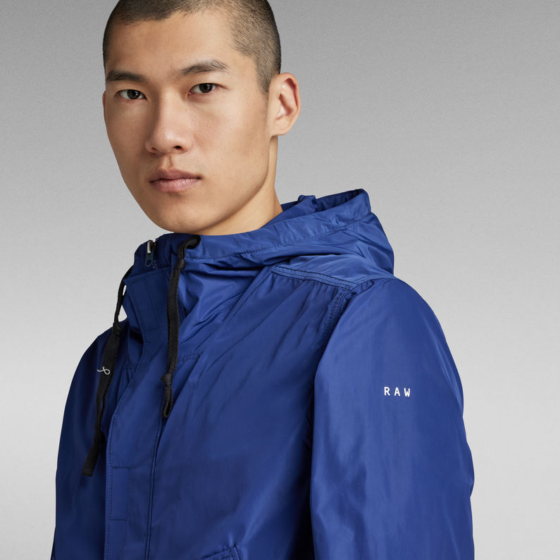 Sporty Hooded Jacket | Medium blue | G-Star RAW® ZA
