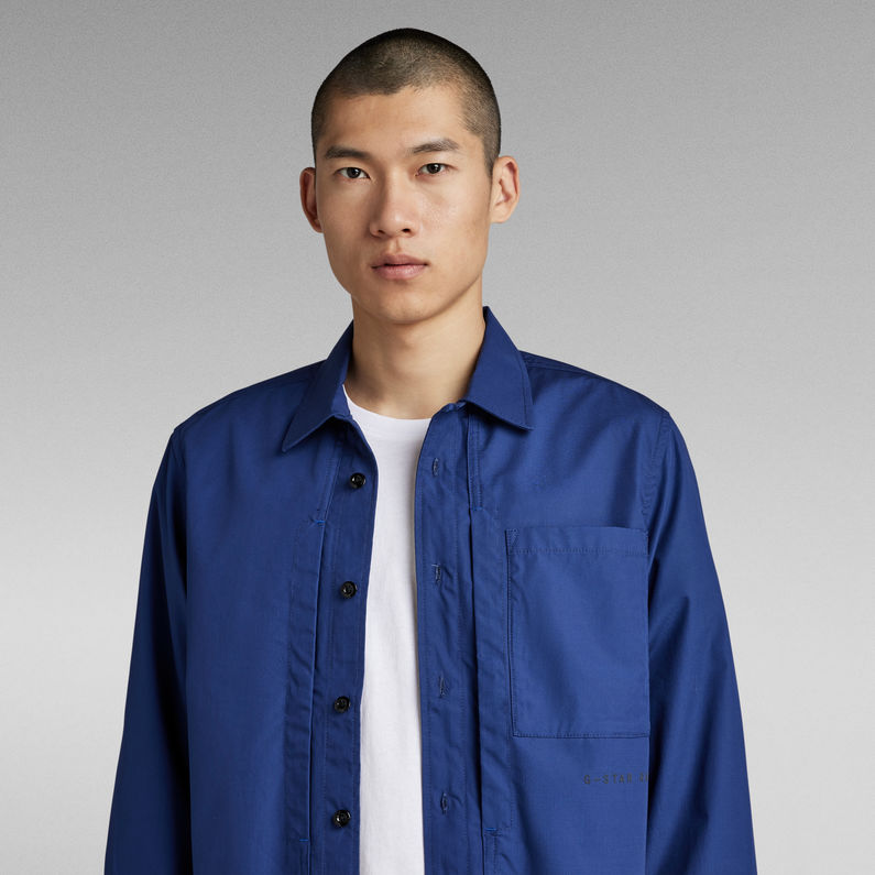 G-Star RAW® Utility Regular Hemd Mittelblau