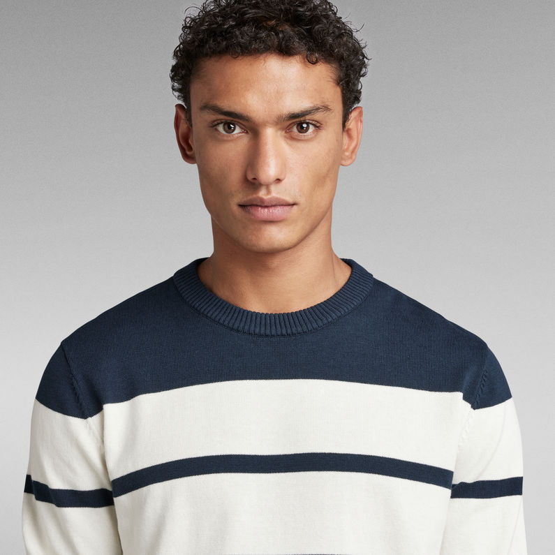 G-STAR® Irregular Stripe Knitted Pullover Mehrfarbig