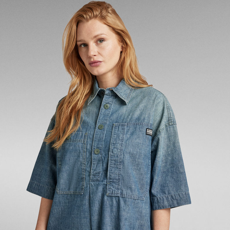 G-STAR® Denim Shirt Dress ミディアムブルー