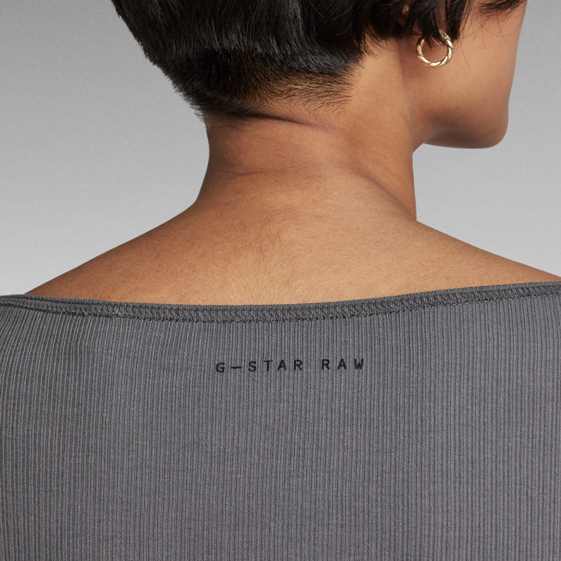 G-STAR® Deep Scoop Slim Top Grau