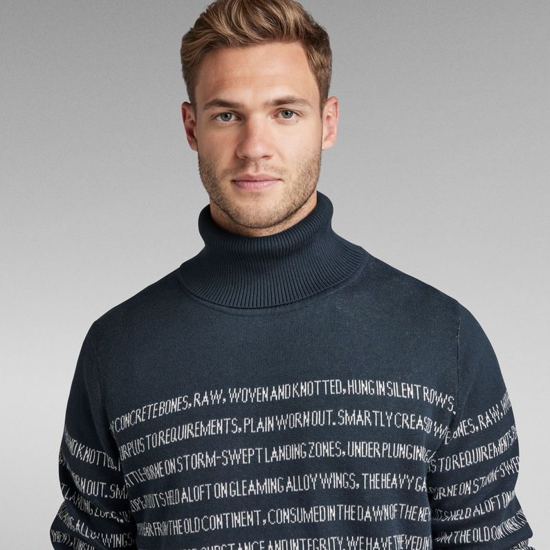 G-Star RAW® Unisex Jacquard Stripe Turtle Knit Multi color