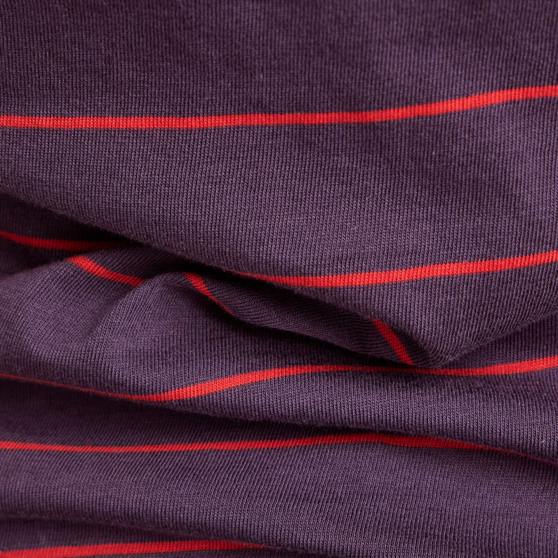 G-STAR® T-Shirt Eyben Stripe Slim V-Neck Multi color