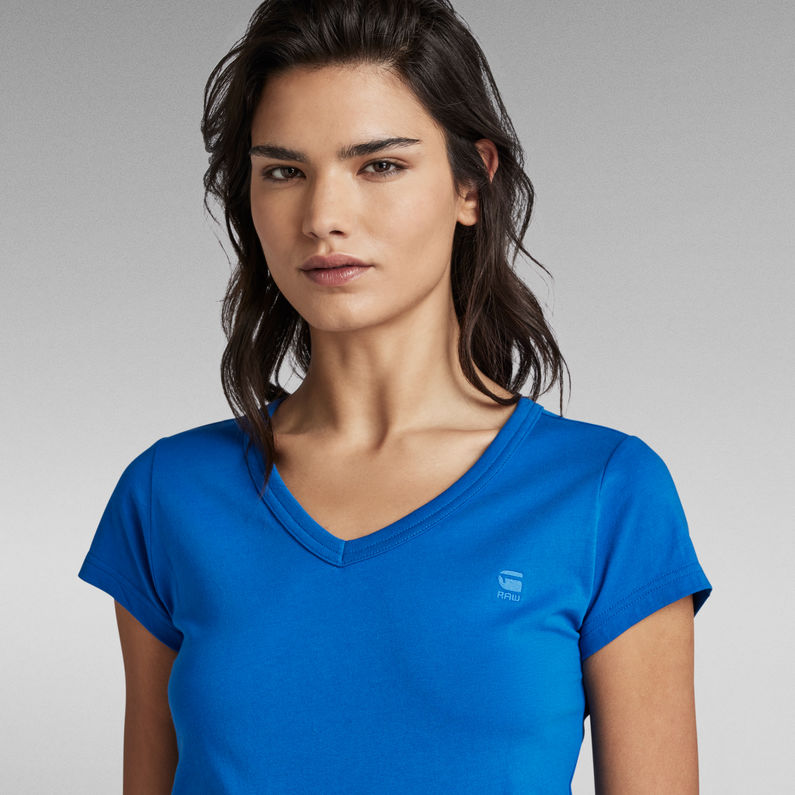 G-STAR® Eyben Slim V-Neck T-Shirt Dunkelblau