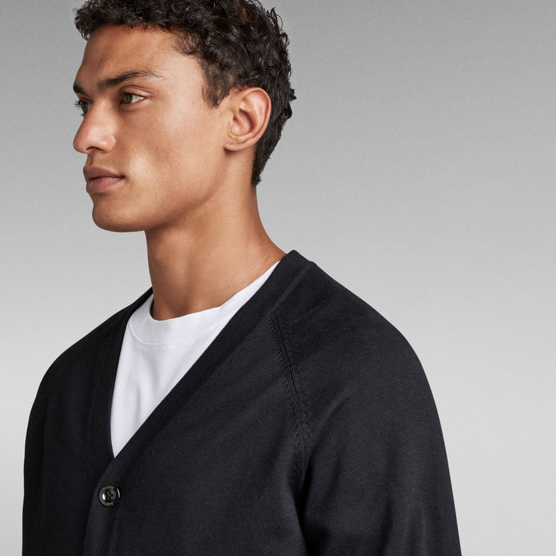 G-STAR® Essential Performance Cardigan Knit Schwarz