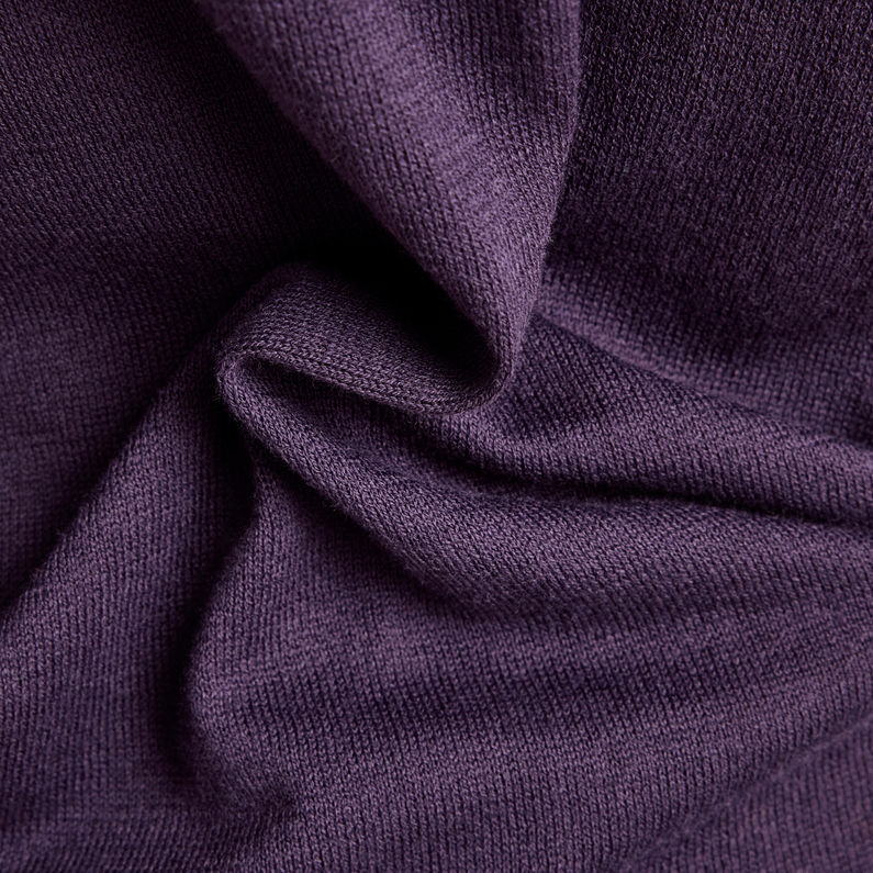 G-STAR® Pull en maille Essential Mock Relaxed Violet