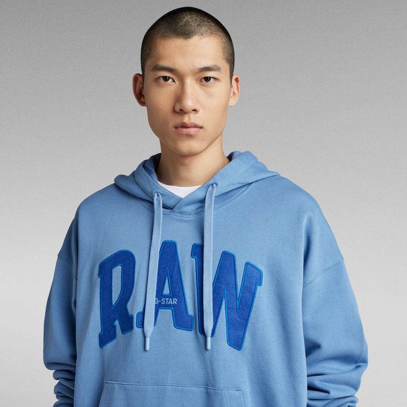 G-Star RAW® RAW University Oversized Hoodie Medium blue