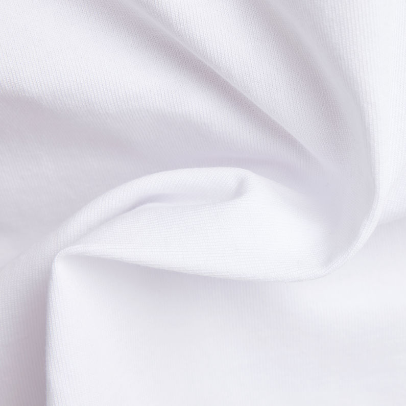 G-Star RAW® Camiseta Essential Loose 3\4 Sleeve Blanco