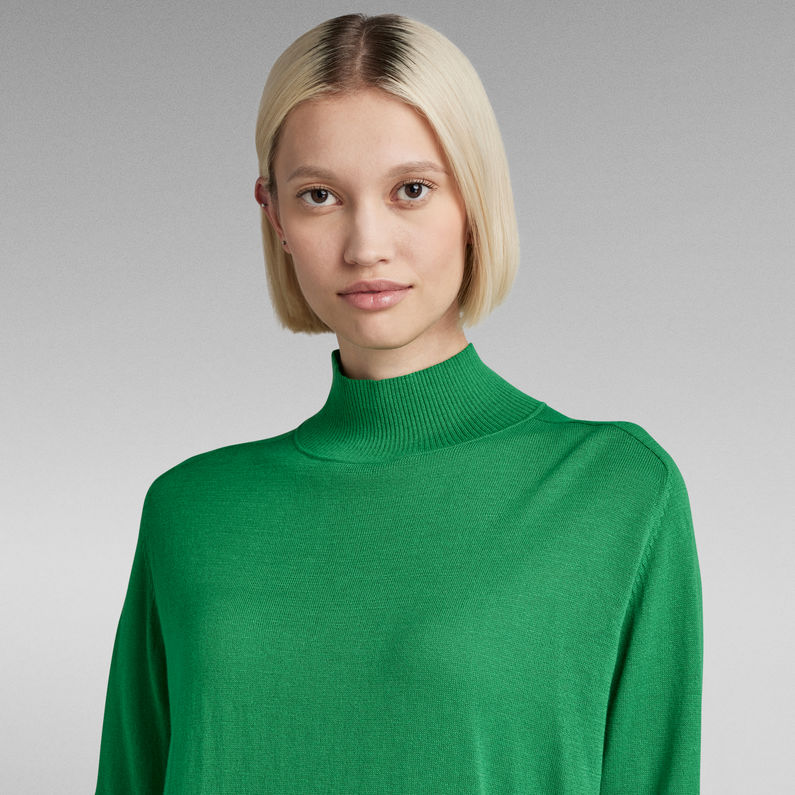 G-STAR® Essential Mock Relaxed Knit Green