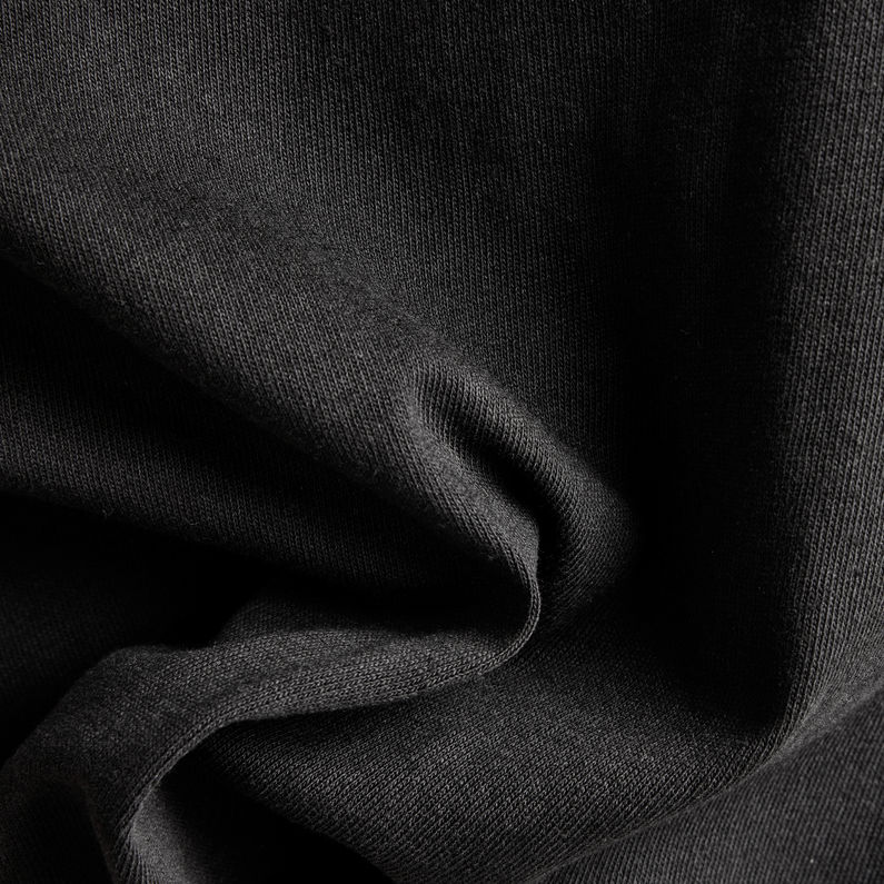 G-STAR® Eye Dye Boxy Mock V-Neck T-Shirt Schwarz