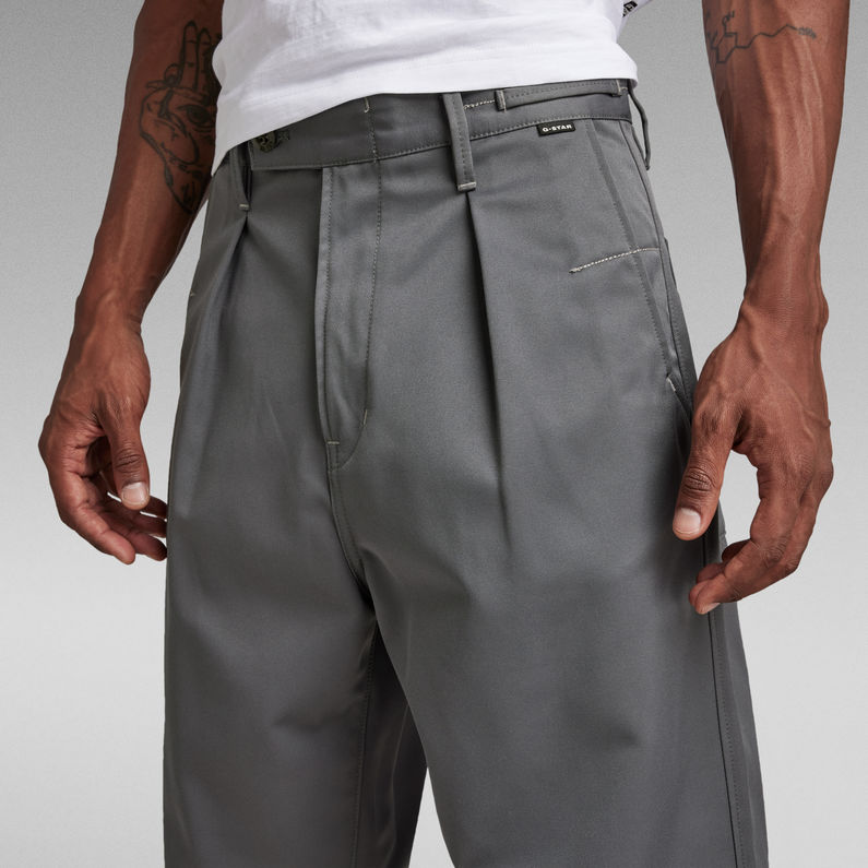 G-STAR® Pantalones Chinos Pleated Relaxed Gris