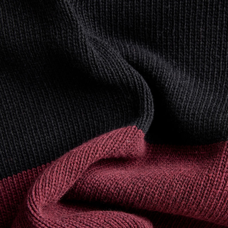 G-Star RAW® Jersey Cable Color Block Loose Knit Multi color
