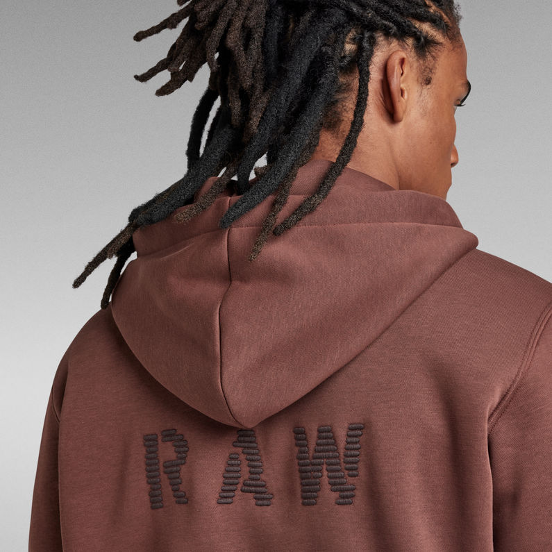 G-Star RAW® RAW Embro Hooded Sweater Brown
