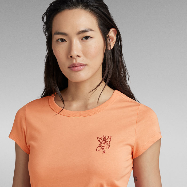 G-STAR® Tulip Graphic Slim T-Shirt Yellow