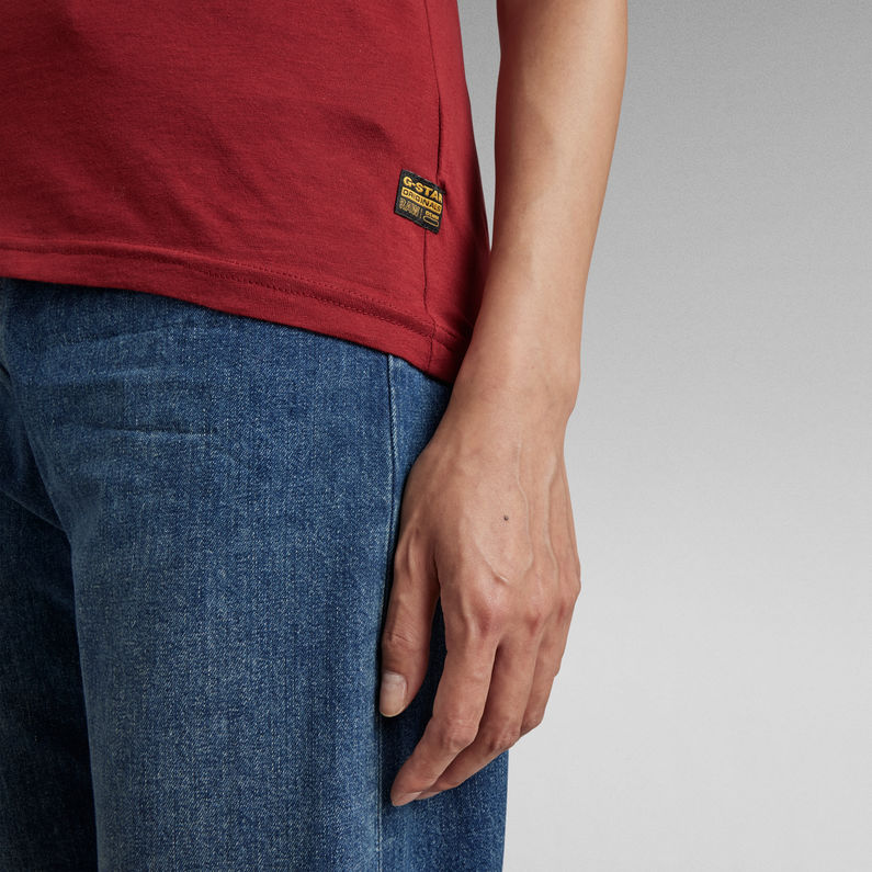 G-Star RAW® Eyben Slim V-Neck T-Shirt Red