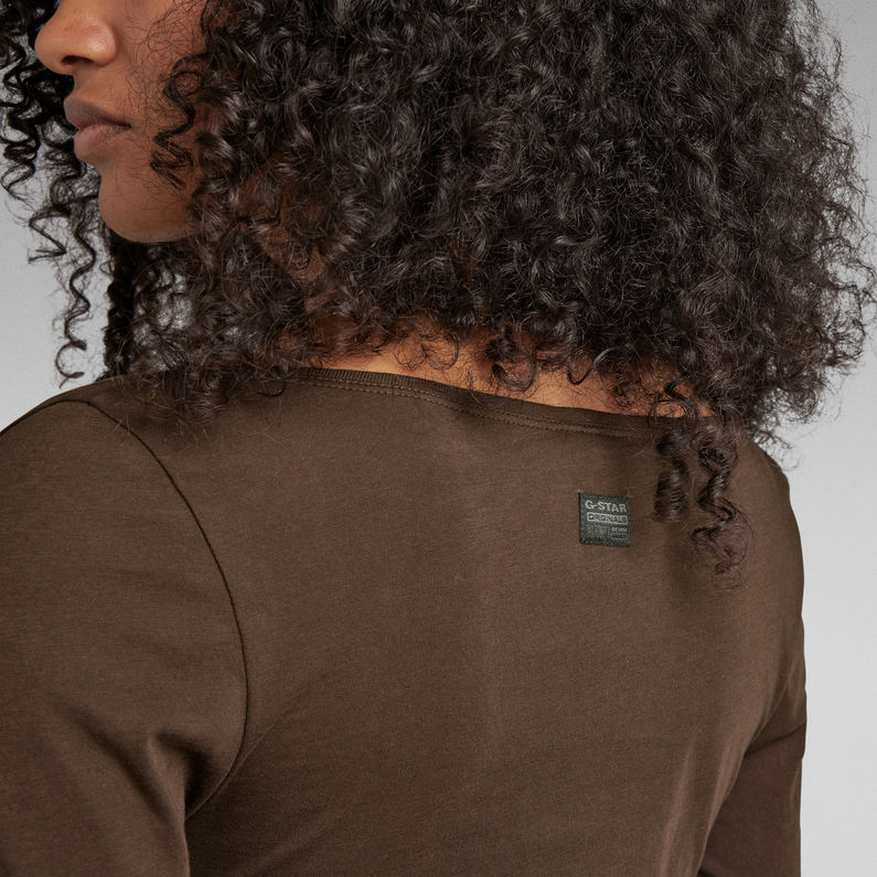 G-Star RAW® Adjustable Slim Deep Scoop Top Braun