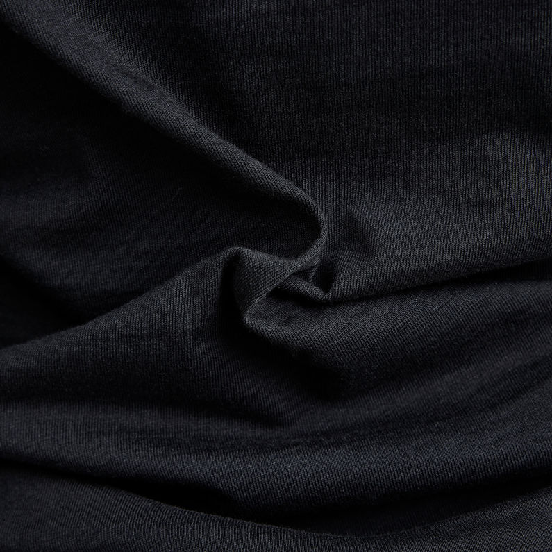 G-STAR® Haut Essential Henley Slim Noir