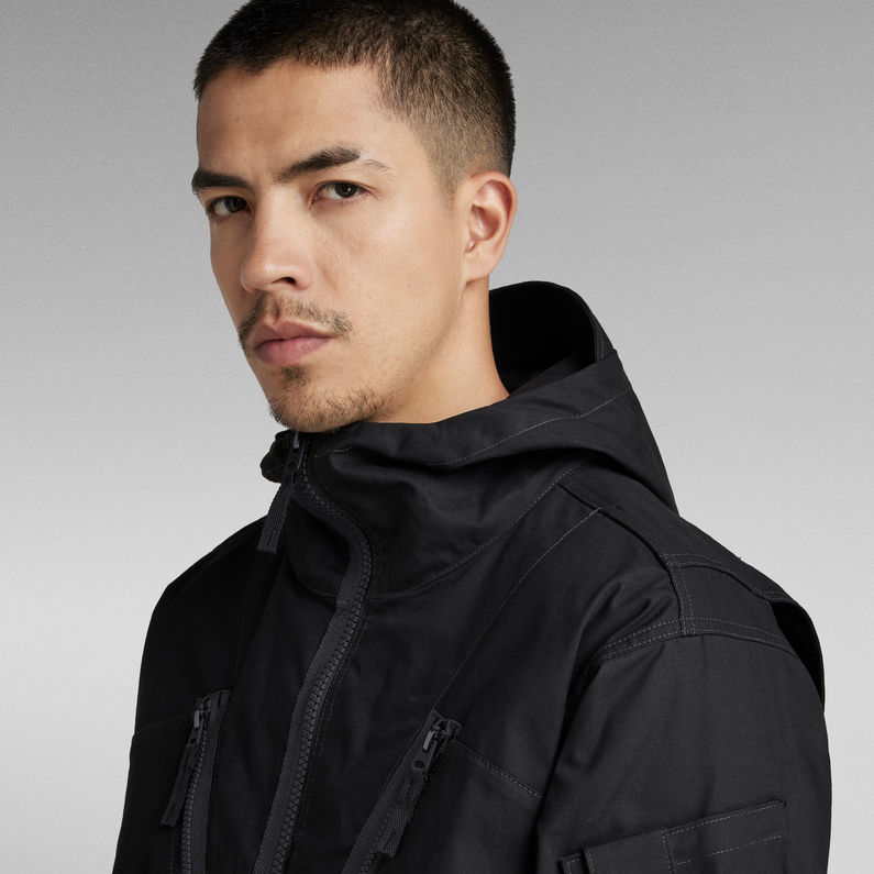 G-Star RAW® Hooded Sporty Overshirt Black