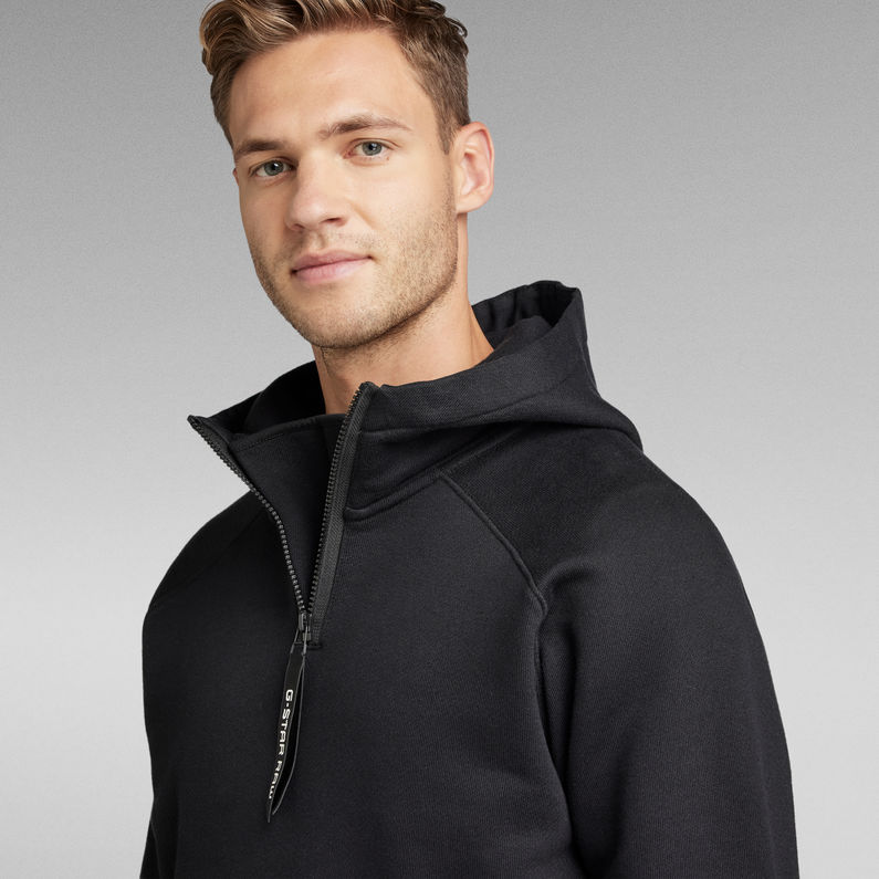 G-Star RAW® Sweat Cadet Strett Hooded Noir